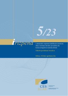 5/23 Irizpena,  apirilaren 26koa, Laneratzeko enpresen kalifikazioa arautzen duen, horietan sartzeko prozedura eta horien erregistroa ezartzen dituen Dekretu-proiektuari buruzkoa